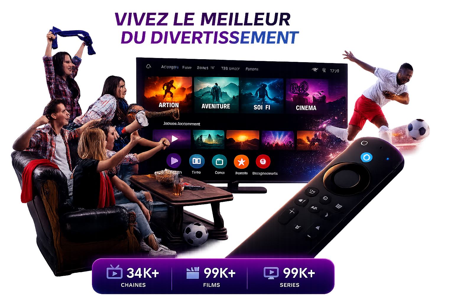 France IPTV Premium - chaînes TV, films et séries en streaming HD et 4K